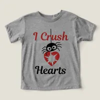 Valentine's I Crush Hearts cute spider | Toddler T-shirt