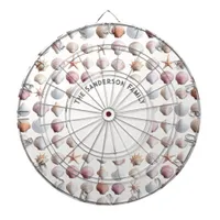 Sea Shells Ocean Life Beach Seashore Custom Dart Board