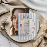 Last Sail Before the Veil Coastal Bachelorette Vellum Invitations