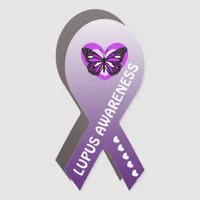 Lupus Awareness Purple Ribbon   Car Magnet