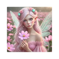 Beautiful October Fairy in Cosmos Metal Print