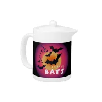 Freakin' Bats Halloween ID223 Teapot