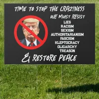 Trump Must Go  | Time to Restore Peace Sign