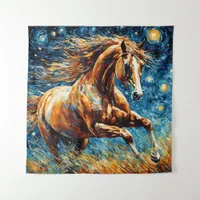 Galloping Sorrel Horse Tapestry