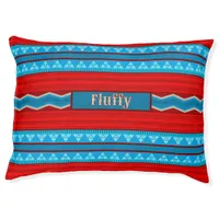 Southwest River Canyon Red Turquoise Monogram Lg Pet Bed