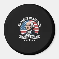 No Kings In America Since 1776 Funny Crown Magnet