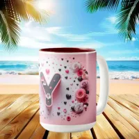 Valentine Day 3D A to Z Alphabet Coffee