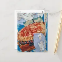 a Delicious Bowl of Spaghetti and Italy Collage Postcard