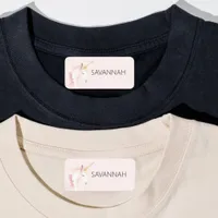 Unicorn pink name girl labels