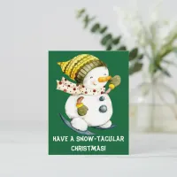 Funny Snowman Christmas Card