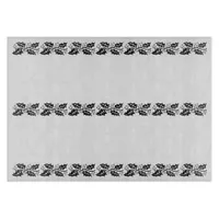 Cutting Board - Holly leaves in black and white