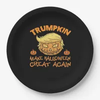 Make Halloween Great Again - Trumpkin Paper Plates