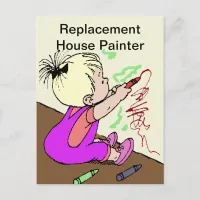 Replacement House Painter Postcard