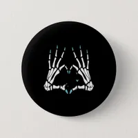 Skeleton Hand Classic Halloween Button