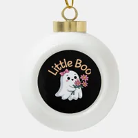 Halloween Boo Cute Family Ceramic Ball Christmas Ornament