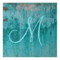 Turquoise Rust | Monogram Acrylic Print