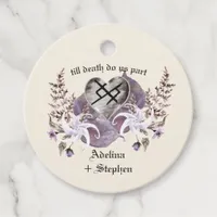 Boho Wildflower Viking Love Gothic Wedding Favors Favor Tags