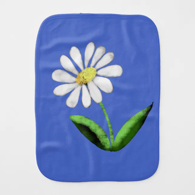 Proud Marguerite Baby Burp Cloth