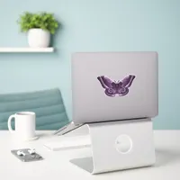 Purple Gothic Moth Sticker