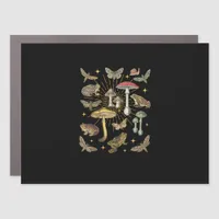 Cottagecore Aesthetic Mushroom Frog Butterfly Gobl Car Magnet