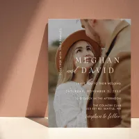 Budget Elegant Photo Overlay Wedding Invitation