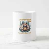 Let's Get Lit. Campfire Lit. Camping Lover Classic Giant Coffee Mug