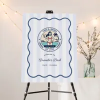 Pool Club Tinis & Bikinis Bachelorette Welcome Foam Board