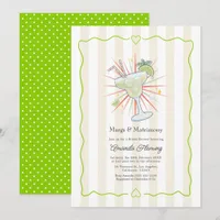 Margs & Matrimony Margarita Cocktail Bridal Shower Invitation