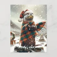 Scottish Christmas Otter Christmas