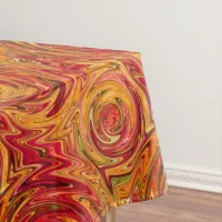 Colorful Fall Foliage Abstract Tablecloth