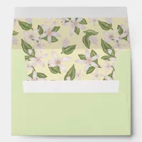Lemon Blossom Envelope – Pink & Green