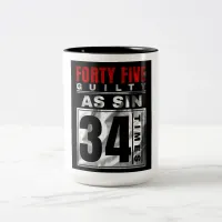 Trump Guilty Two-Tone Coffee Mug