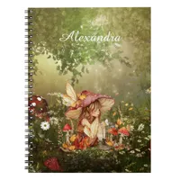 Cute Mushroom Fairy in the Forest Notebook