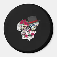 Till Death Do Us Part Skull Magnet