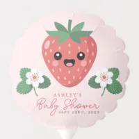 Kawai Strawberry Baby Shower Balloon