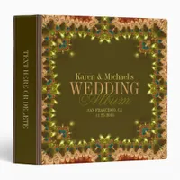 Peacock Bohemian Lace Wedding Album Binder