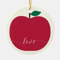 Apple Christmas Tree Ornament