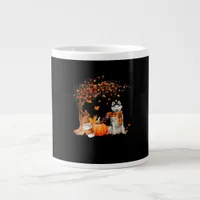 It’s Fall Y’all Dog Thanksgiving Halloween Aesthet Giant Coffee Mug
