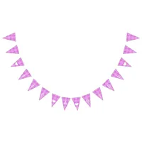 Purple Plaid Its a Girl Baby Shower Bunting Bunting Flags