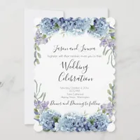 Forget-Me-Not Flowers Watercolor Elegant Invitation