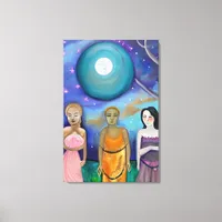 Energy of the Moon | Celestial Artwork Canvas Print