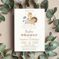 Wild Jungle Safari Baby Girl Shower