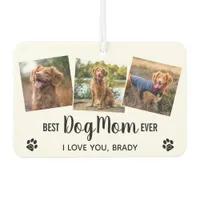 Best Dog Mom Ever White 3 Photo Air Freshener