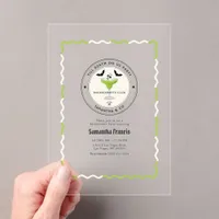 Till Death Do Us Party Gothic Bachelorette Party Acrylic Invitations