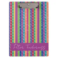 Colorful Vertical Stripes Clipboard