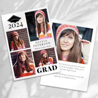 GRAD Multi Photo Collage Graduation Announcement