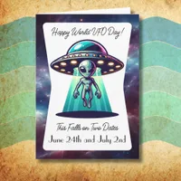Happy World UFO Day Card