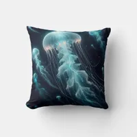 Glowing Ocean: Jellyfish Inspired Throw Pillows