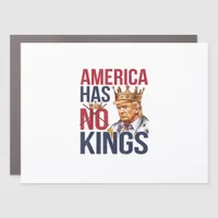No Kings In America Funny America Has No King Poli Car Magnet