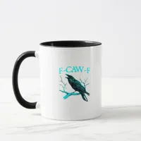 Crow F-Caw-F Funny Bird Retro Mug